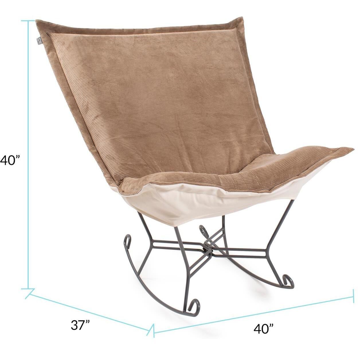 Pana 40 inch Sand Puff Rocker Ottoman